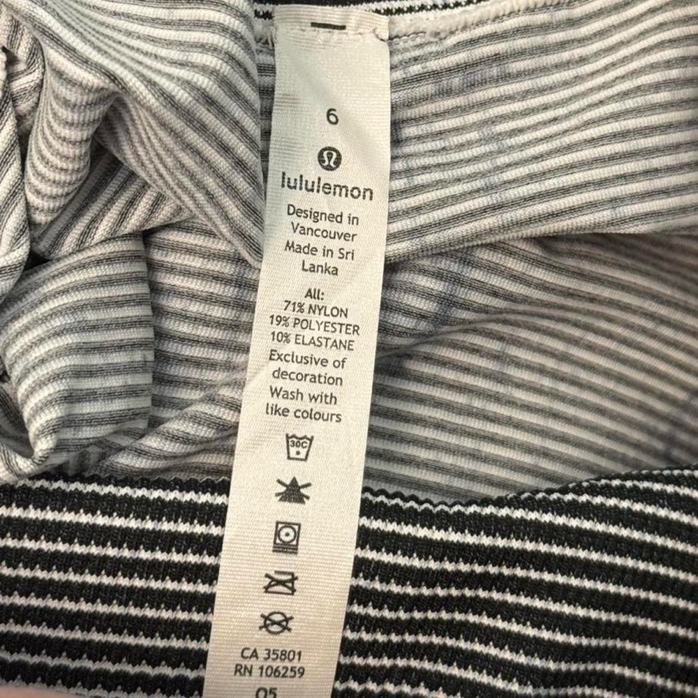 Lululemon Ebb To Train Women’s Leggings Marbled Size 6 Yoga Pilates Workout - Picture 3 of 4
